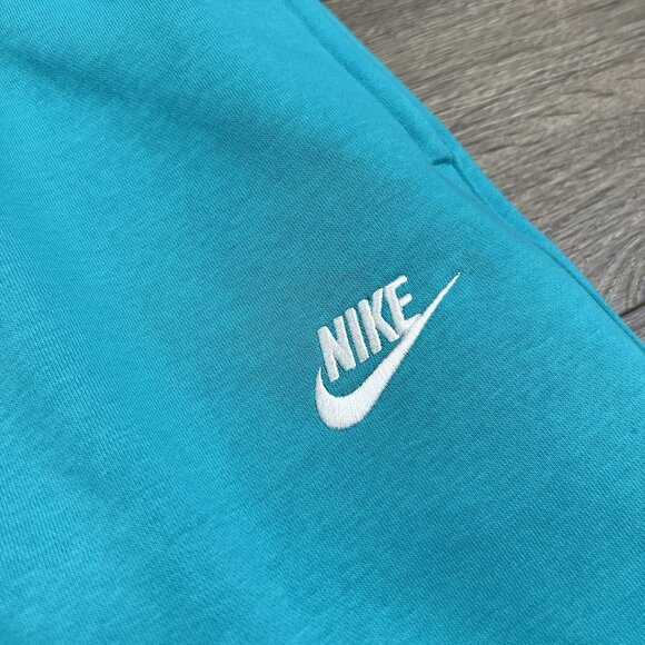 Nike Fleece Joggers Sz Large Mens Sportswear Club Sweatpants Dusty Cactus Teal - Picture 4 of 14